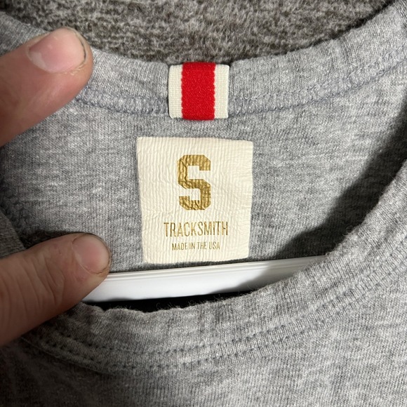 Tracksmith Turkey Trot Shirt Mens Small Gray Tank Top Running Made USA - Picture 4 of 11